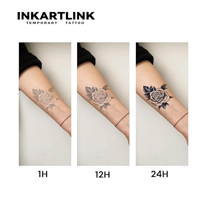 INKARTLINK Tattoo Tech, 2 Sheets Large Semi Permanent Tattoo, Temporary Tattoos - Image 6