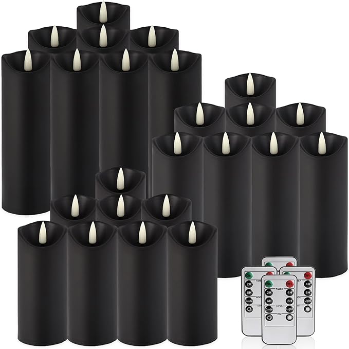 24-Pack Black Flameless LED Candles - Image 3