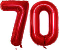 GOER Number 70 Balloons for 70th Birthday Party Decorations, 42 Inch Jumbo Foil by GOER