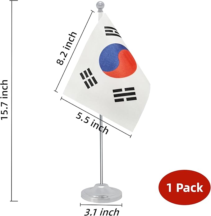 Korea Desk Flag, Korean Table Office Flag - Image 2