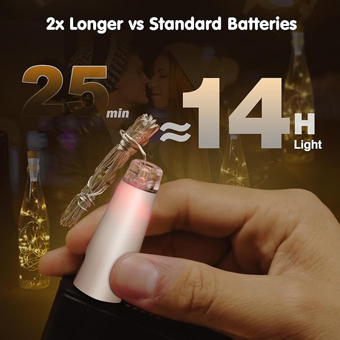 USB Bottle Lights Rechargeable Wine Bottle Fairy Lights Cork LED String Lights - Image 3