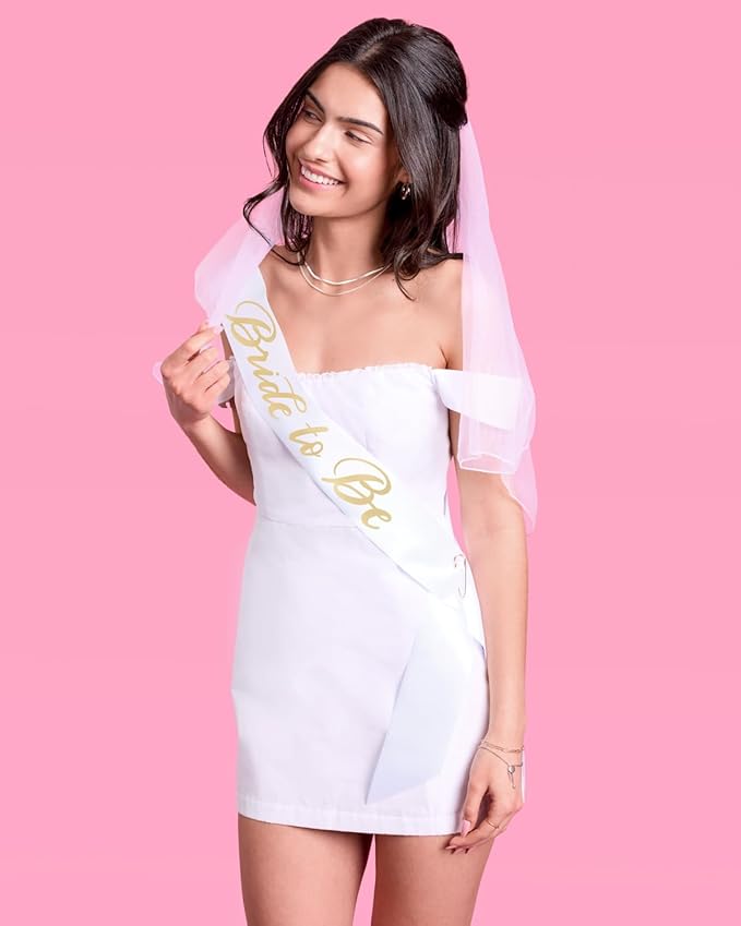 xo, Fetti Bachelorette Party Sash + Veil - Image 6