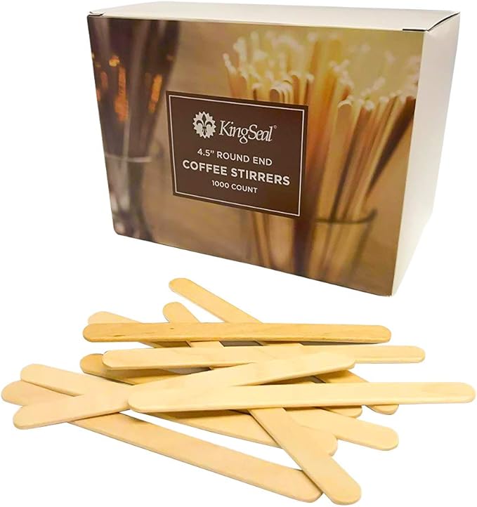 10, Stir Sticks, Waxing Sticks, Popsicle Sticks, 4.5 Inches, Round End - Image 2