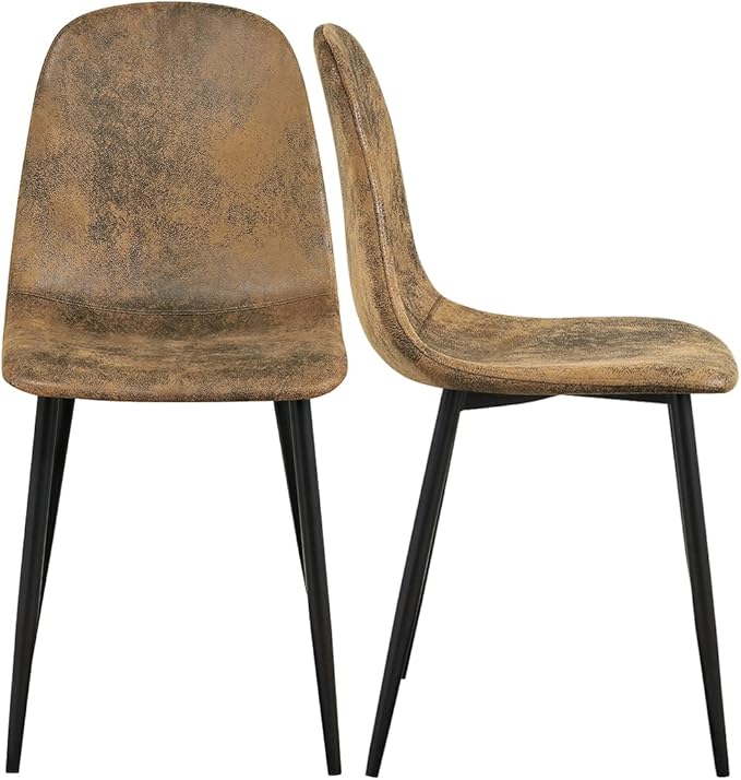 Homy Casa Dining Chairs Set of 2, Modern Mid-Century Style Dining Room Side - Image 6