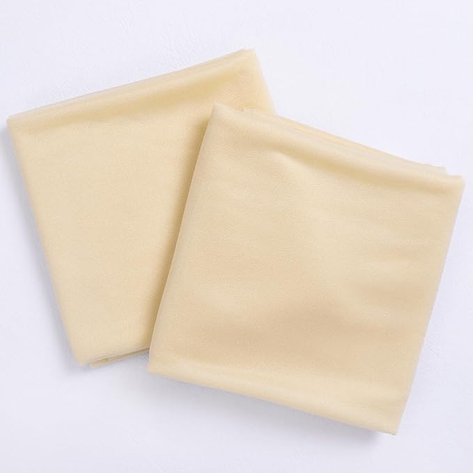 Socomi Champagne Sheer Wedding Arch Draping Fabric 29" x 20Ft 2 Panels Outdoor - Image 3