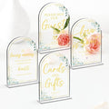 4-Piece Acrylic Wedding Sign Set by NBIAN