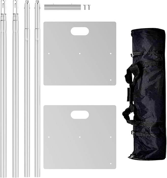 Pipe and Drape Backdrop Stand 8ftx10ft Adjustable Background Support System - Image 8