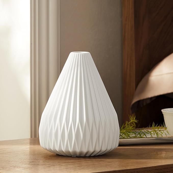 RONDURE 9.1" Modern Ceramic Table Lamp, Modern Bedside Lamps - Image 4