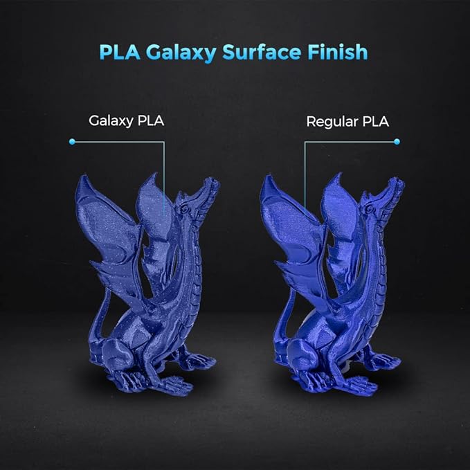 FLASHFORGE 3D Printer Filament, PLA Galaxy Filament 1.75mm, 1KG Spool, - Image 4