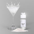 White Edible Glitter for Cake Decorating, 5g White Luster Dust Edible for Drinks by Milovin