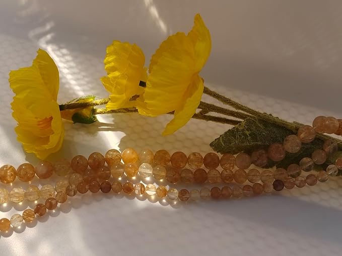 Stone Beads 6mm 140pcs Tea Watermelon Quartz Beads Round Loose Gemstones Beads - Image 6