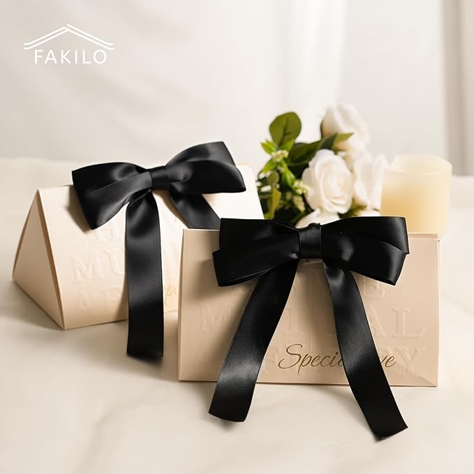 Black Bows for Gift Wrapping - Image 3