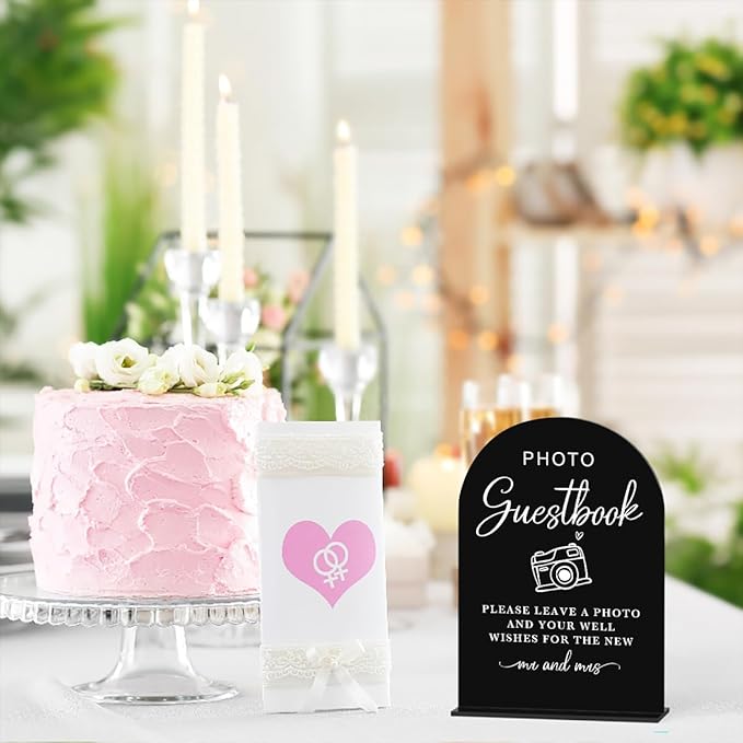Acrylic Wedding Sign Photo Guestbook Sign - Image 6