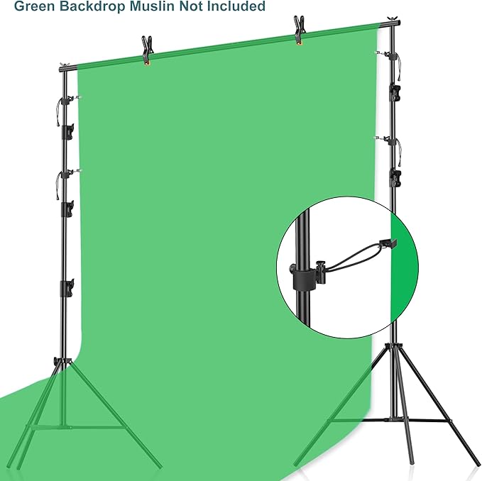 FUDESY Photo Video Studio 10 x 10Ft Heavy Duty Adjustable Backdrop Stand - Image 7