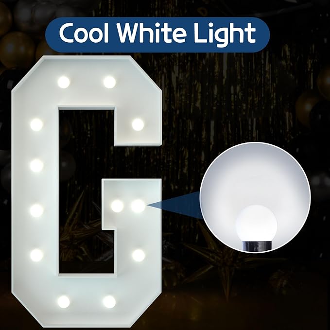 Marquee Letters 4 Feet Tall Large Light Up Letters Baby Shower Decorations - Image 2