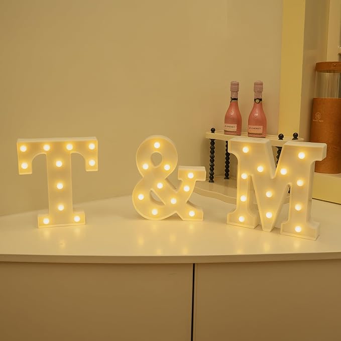 Foaky Rechargeable LED Letter Lights Sign Marquee Light Up Letters Sign - Image 4