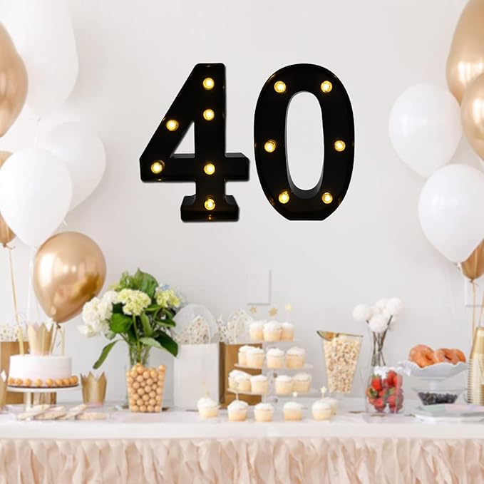 LED Marquee Numbers, 8.58 Inch Led Light Up Numbers - Image 5