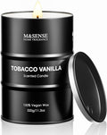 M&SENSE Scented Candle, Tobacco Vanilla Medium Jar Candle Gifts by MSENSE