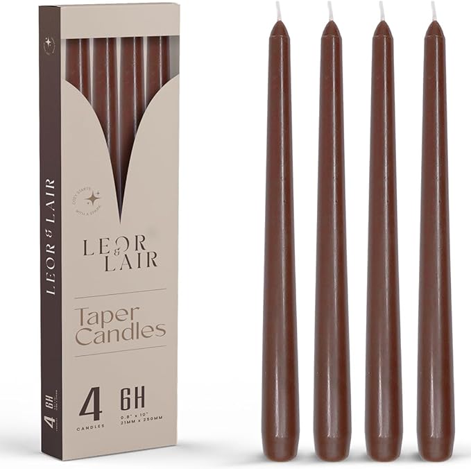 Leor & Lair Brown Taper Candles by LeorLair