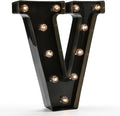 Light Up Black Alphabet Marquee Letters Sign LED Marquee Number Lights Sign by OYCBUZO