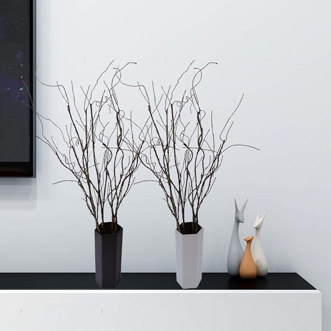 10PCS Lifelike Curly Willow Branches Decorative Dried Artificial Twigs - Image 6