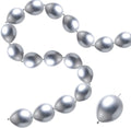 50 Pcs Quick Link Balloons Silver Metallic 6 inch, Latex Linking Balloons by JINUPHION