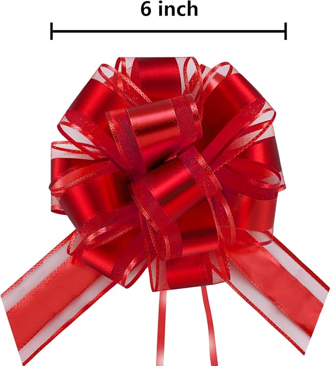7 Pieces Large Pull Bows, 6 inche, Big Bow - Image 3