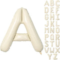 40 Inch Letter Balloons A, Big Custom A-Z Alphabet Foil Name Balloon Cream White by KAINSY