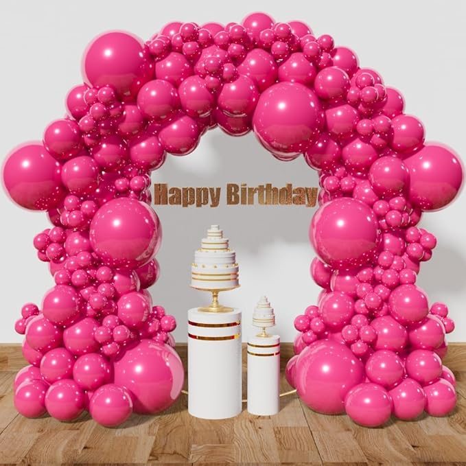 KAWKALSH Hot Pink Balloon Arch Kit 111Pcs 18 12 5 Inch Latex Party Balloons by %E7%AB%8B%E5%8D%B3%E8%B4%AD%E4%B9%B0