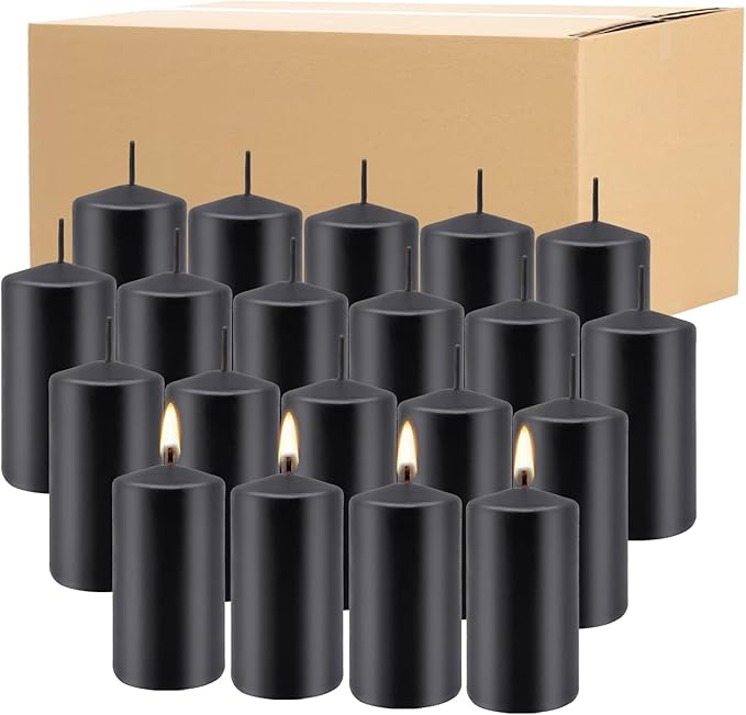 Set of 20 | 2X 4 inch Tall Pillar Candles, Soy Wax. Perfect - Image 3