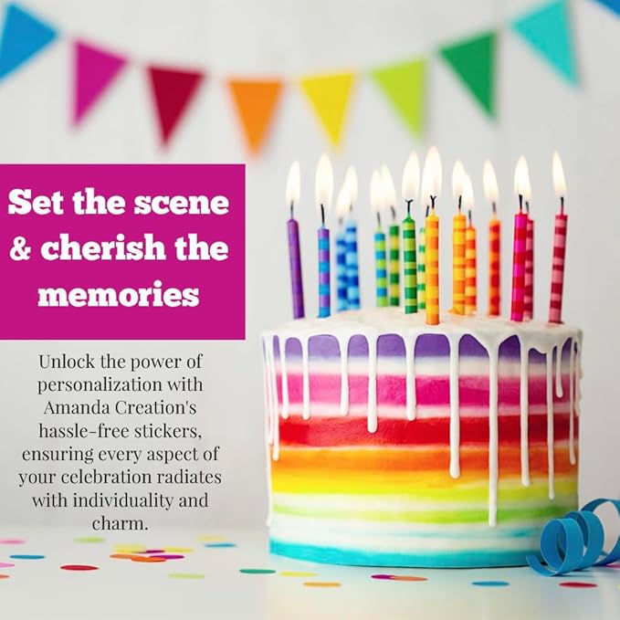 Custom & Personalized Happy Birthday to You Gift Tag Sticker Labels in Pastel - Image 4