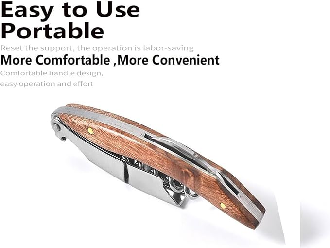 Professional Waiter Corkscrew Wine Key - Image 2
