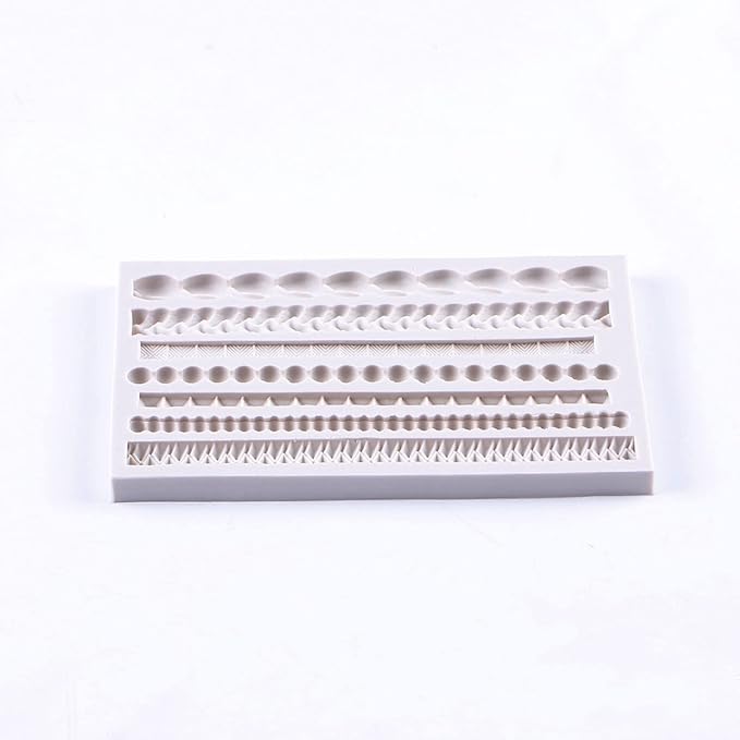 Scroll Lace Fondant Molds, Baroque Chocolate Frame Decor, Clay Frame Relief - Image 7