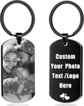 Custom Keychain with Picture, Personalized Keychain with Engraving Photo/Text by XINYIMAI