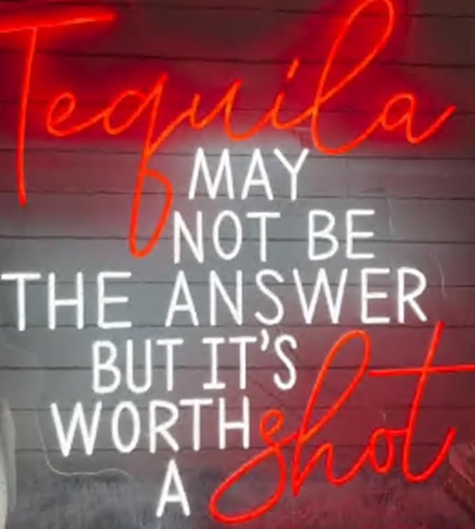 They Don't Love Me Tequila Does Neon Sign, Custom Bar Neon Light Home Bar - Image 5