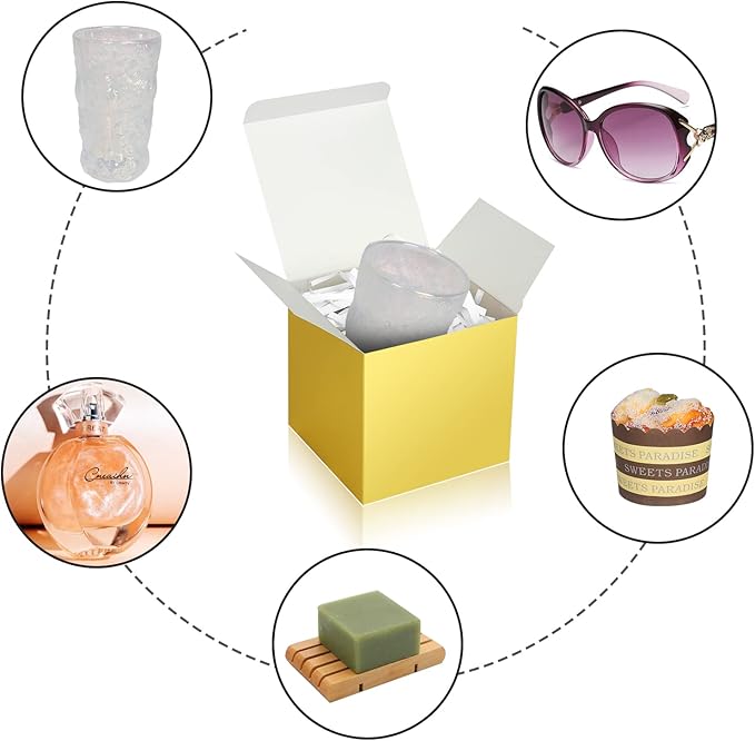 Gold Gift Boxes 5x5x5, 30 Pack Paper Gift Boxes - Image 4