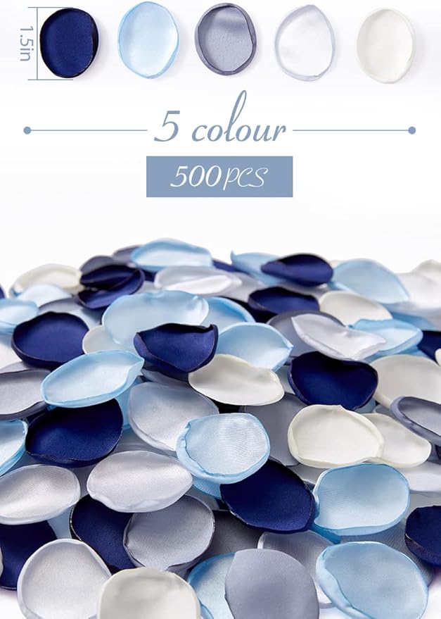 Serwalin 500Pcs Silk Rose Petals Artificial Flower Petals - Image 3