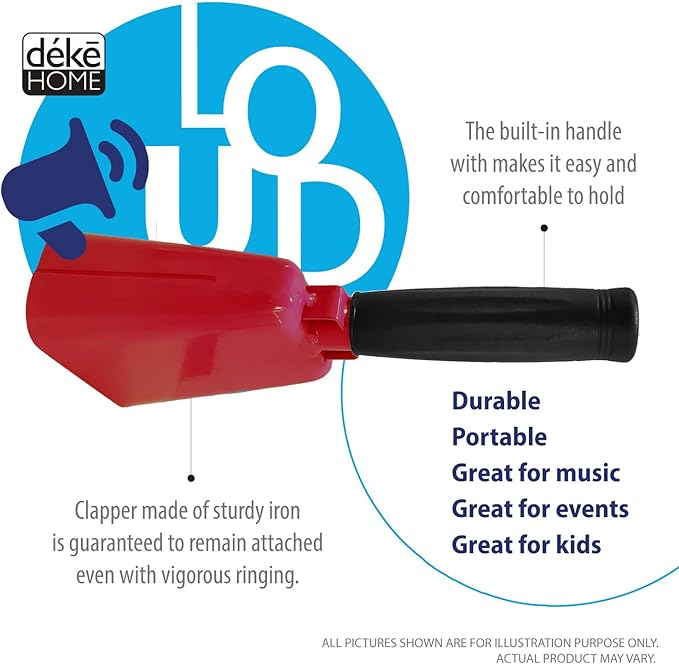 Deke Home - 2 Pack 7 Inch Steel Cowbells - Image 3