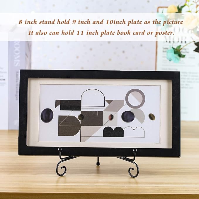 Iron Display Stand, Displays Picture Frames, Decorative Plates, Tablets and Art - Image 6