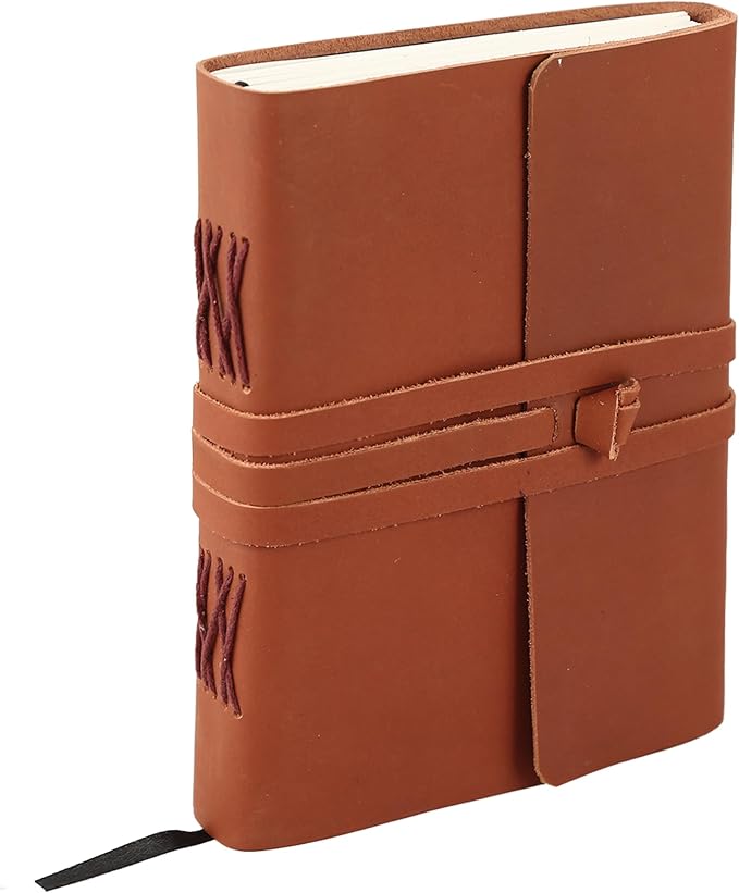Handmade Leather Journal | Writing Notebook Diary | Bound Daily Notepad - Image 2
