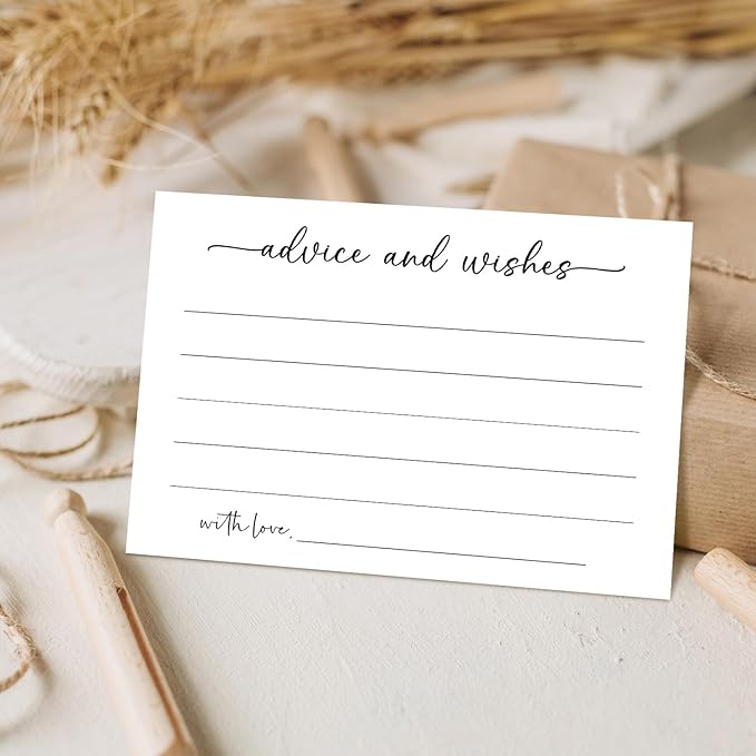 White Advice and Wishes Card, Advice Cards - Image 4