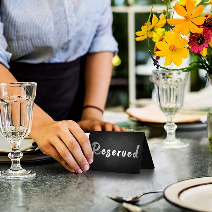 20 Pack Chalkboard Tent Signs 4x3 – Mini Tabletop Food Labels - Image 2