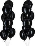 Black Foil Balloon Round Shaped Mylar Helium Balloons Graduation Party Balloons by Adeer
