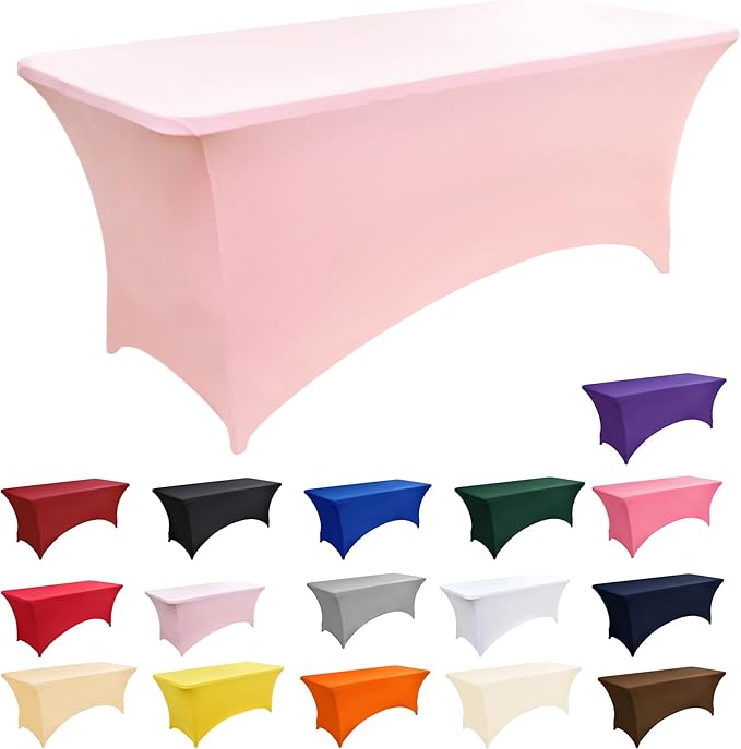 10-Pack 6ft Spandex Table Covers - Image 3