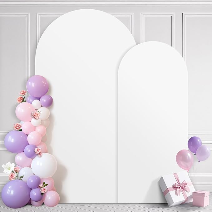 Ledido Wedding Arch Backdrop Cover 6FT 7.2FT Arch Covers 2Set Fitted Stretchy by Ledido