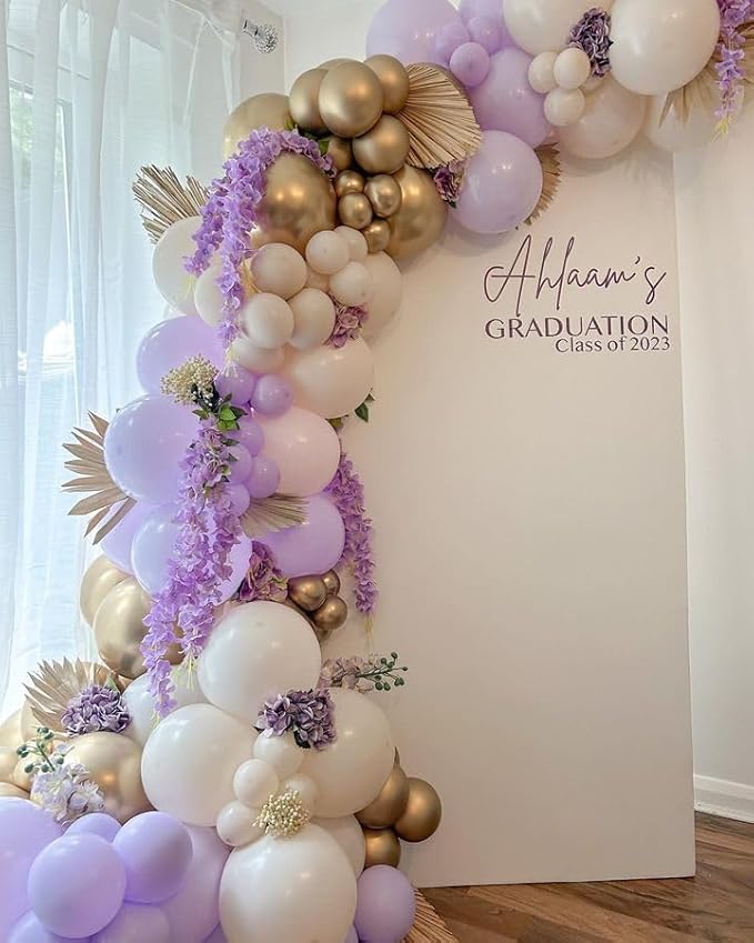 Bezente Pastel Purple Latex Party Balloons - Image 8