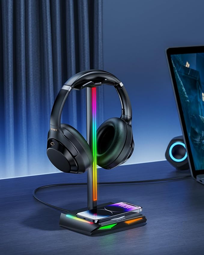 New bee RGB Headphone Stand - Image 6