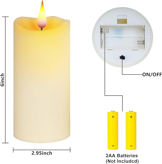 Aignis Indoor Flameless LED Candles Battery Operated - Image 6