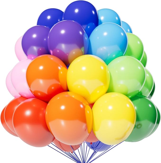 KAWKALSH 120 Balloons Rainbow Set 12 Inches by %E7%AB%8B%E5%8D%B3%E8%B4%AD%E4%B9%B0