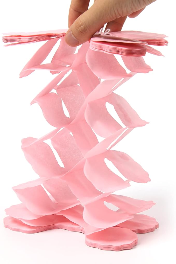 Pink-Peach Mint Party-Decorations Streamers-Garland - Image 4